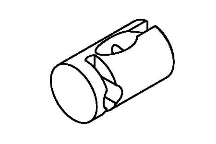 Picture of Silver Satin Right Side Cable Clamp